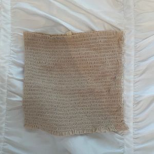 cream tube top- never worn